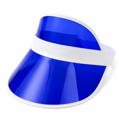 Custom PVC Transparent Sun Visor Cap with Adjustable Strap