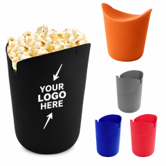 Custom Silicone Popcorn and Snack Popper Bucket