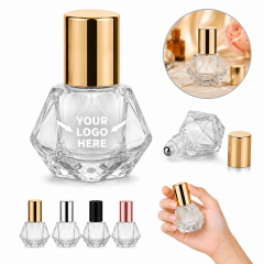 Diamond Glass Essential Oil Roller Bottle