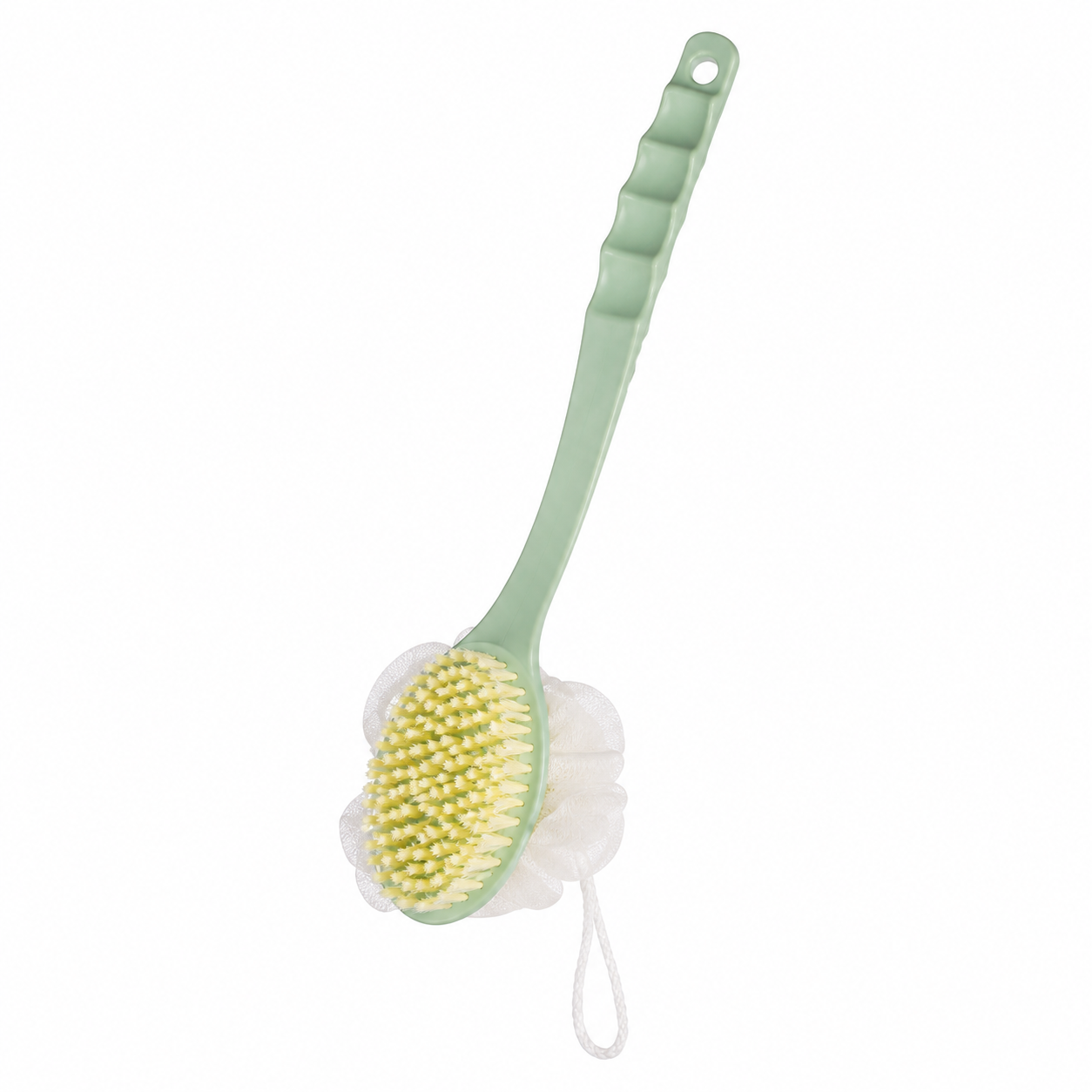 Double-Sided Long Handle Soft Bristle Bath Brush