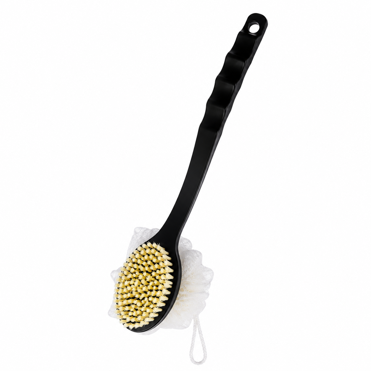 Double-Sided Long Handle Soft Bristle Bath Brush