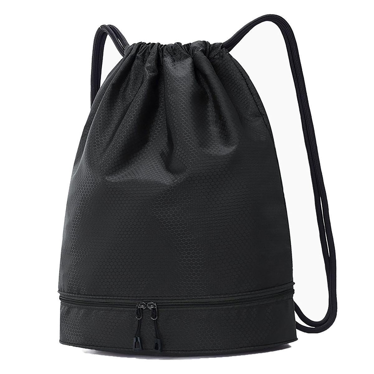 Drawstring Cinch Backpack with Shoe Compartment