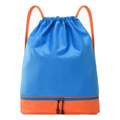 Drawstring Cinch Backpack with Shoe Compartment