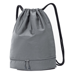 Drawstring Cinch Backpack with Shoe Compartment