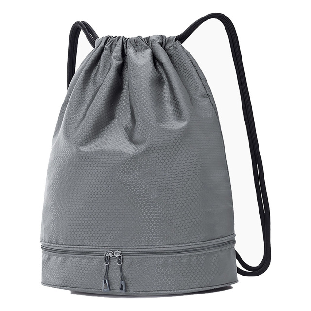 Drawstring Cinch Backpack with Shoe Compartment