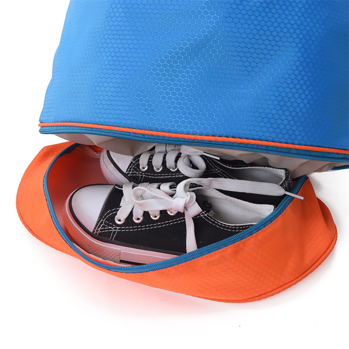 Drawstring Cinch Backpack with Shoe Compartment