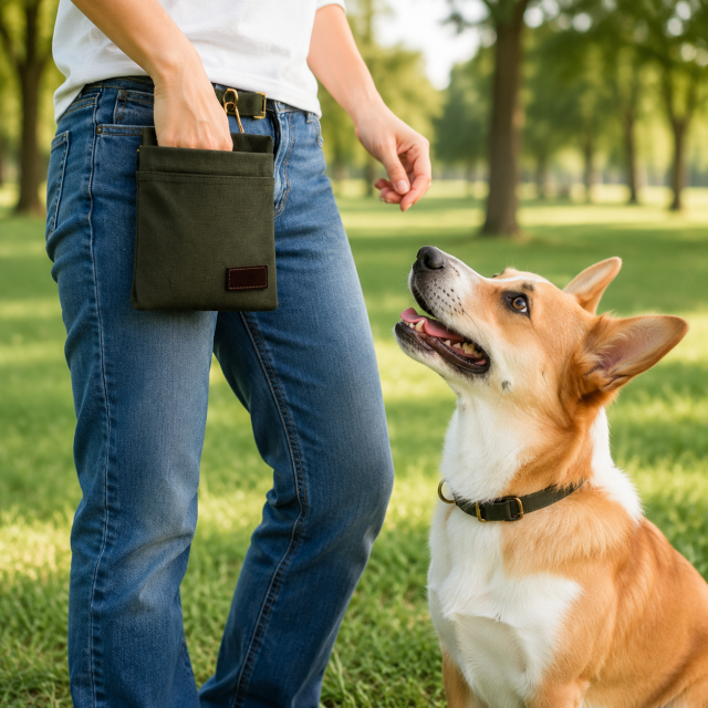 Durable Canvas Pet Treat Training Pouch