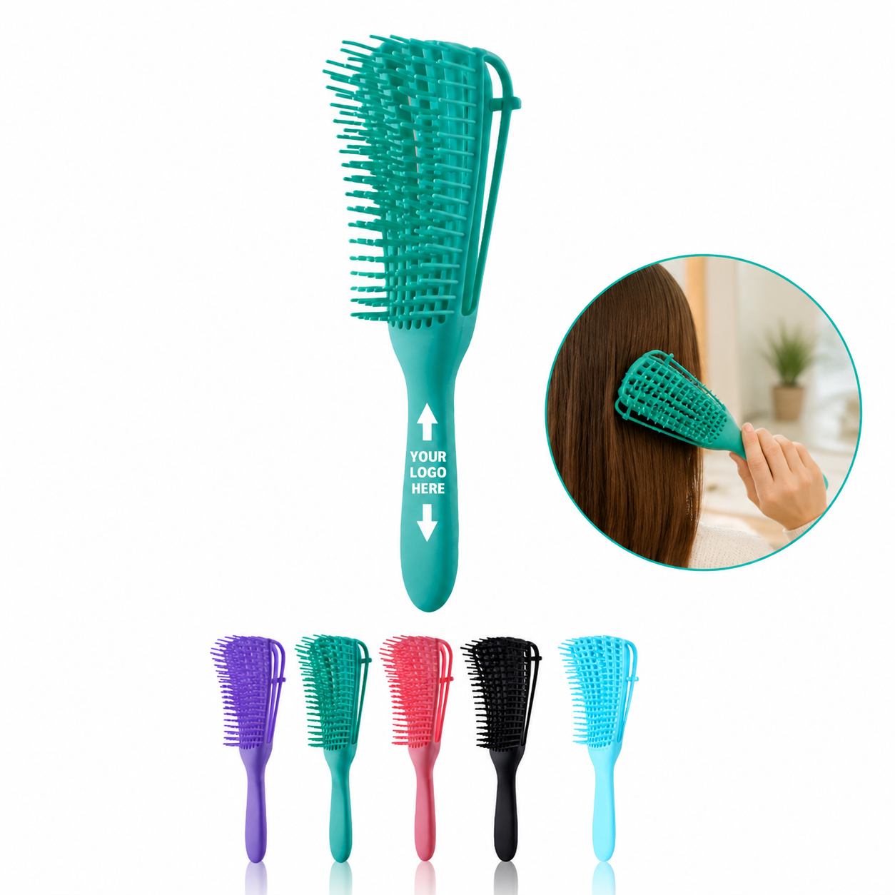 Eight-Armed Detangling Hair Brush