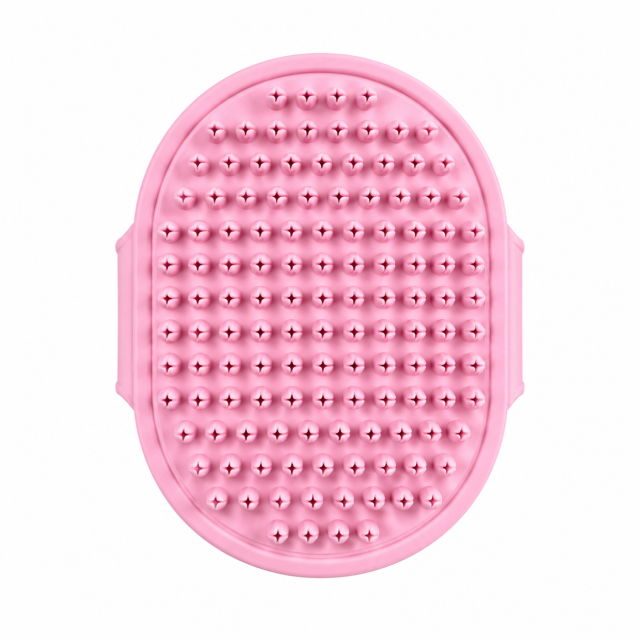 Ergonomic Pet Bath & Shedding Brush