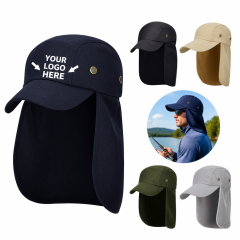 Fishing Cap with Neck Flap and UV Protection