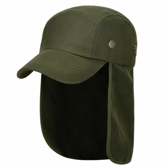 Fishing Cap with Neck Flap and UV Protection