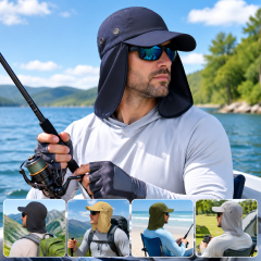 Fishing Cap with Neck Flap and UV Protection