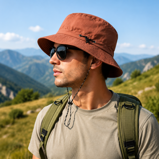 Foldable Outdoor Wide Brim Bucket Hat