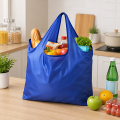 Foldable Polyester Reusable Shopping Tote Bag