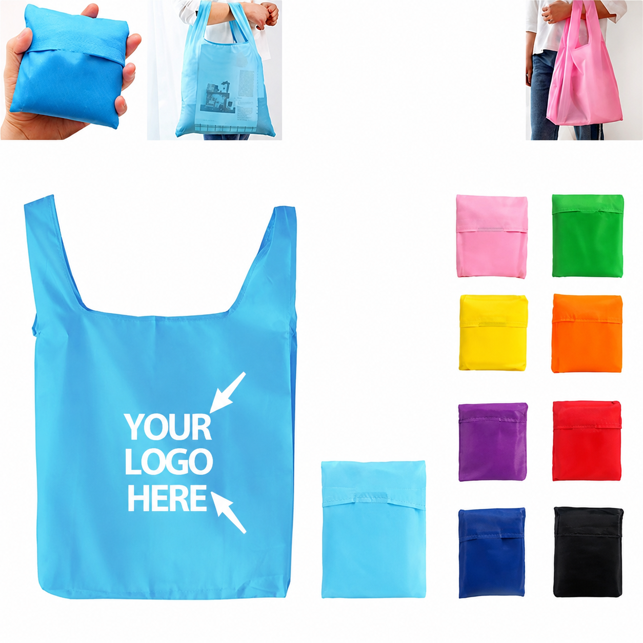 Foldable Portable Reusable Shopping Tote Bag