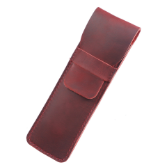 Genuine Cowhide Leather Pencil Holder Case
