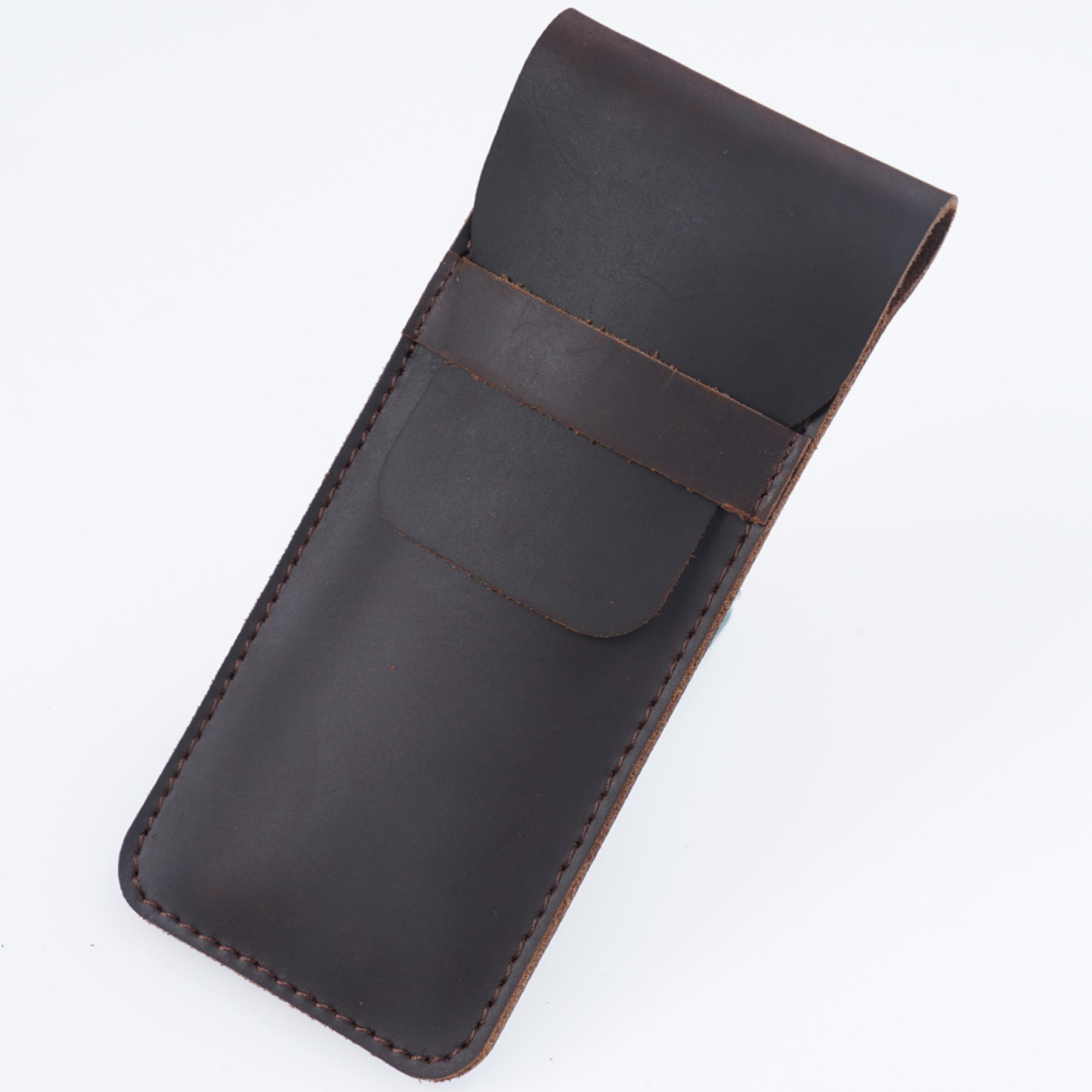 Genuine Cowhide Leather Pencil Holder Case