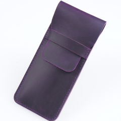 Genuine Cowhide Leather Pencil Holder Case