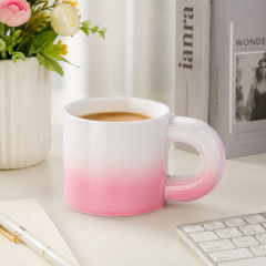 Gradient Glazed Ceramic Coffee Mug