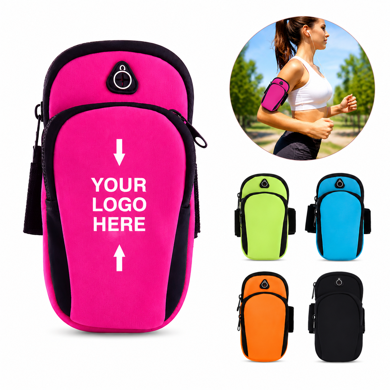 Gym Workout Exercise Arm Band Sleeve Pouch