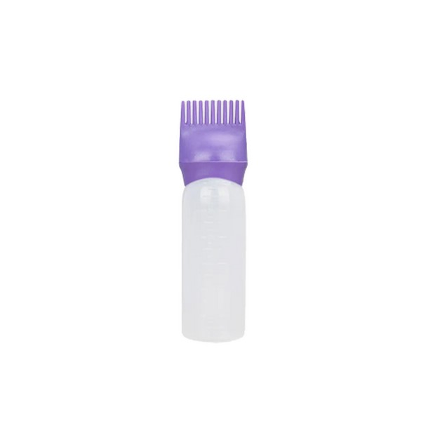 Hair Treatment Applicator Bottle With Built-In Comb