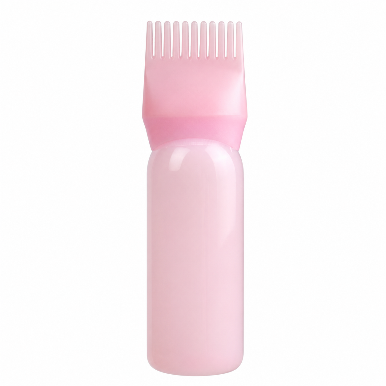 Hair Treatment Applicator Bottle With Built-In Comb