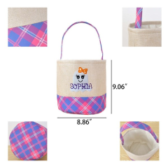 Halloween Canvas Storage Basket With Festive Pattern