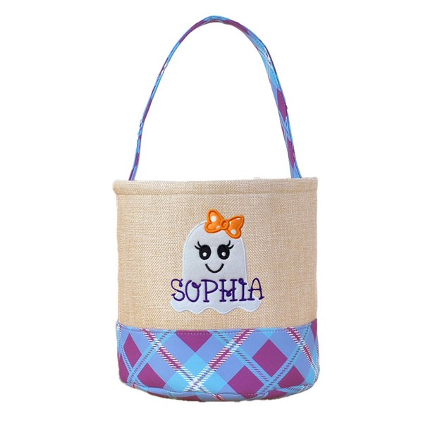 Halloween Canvas Storage Basket With Festive Pattern