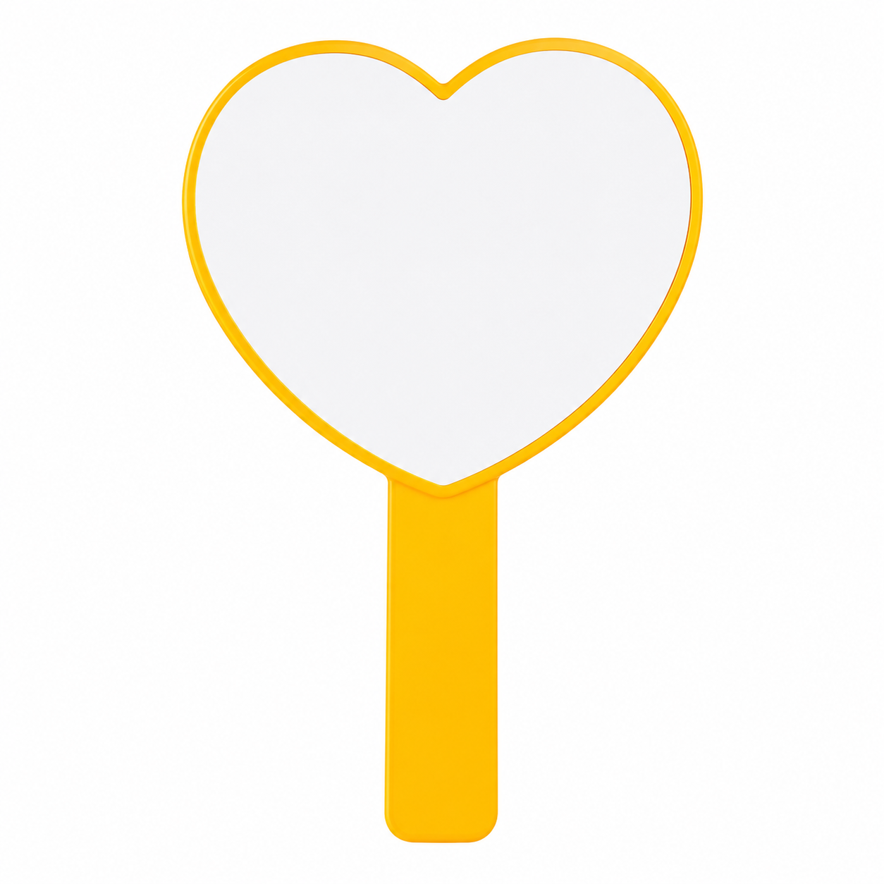 Heart-Shaped Plastic Handheld Travel Mirror