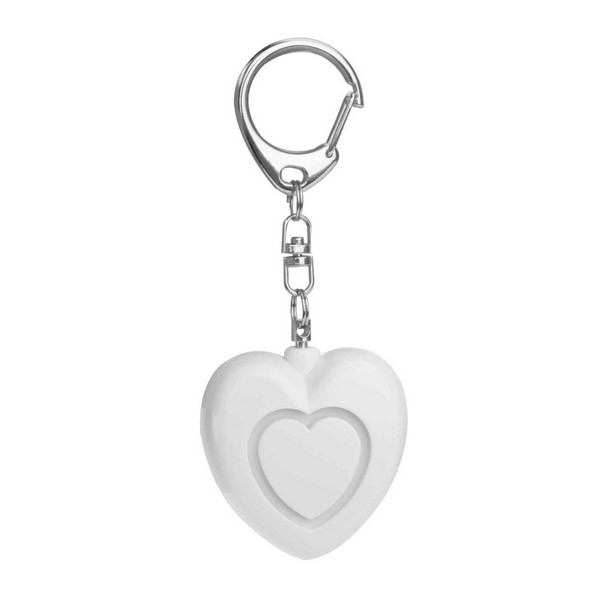 Heart Shape Portable Safety Alarm Keychain