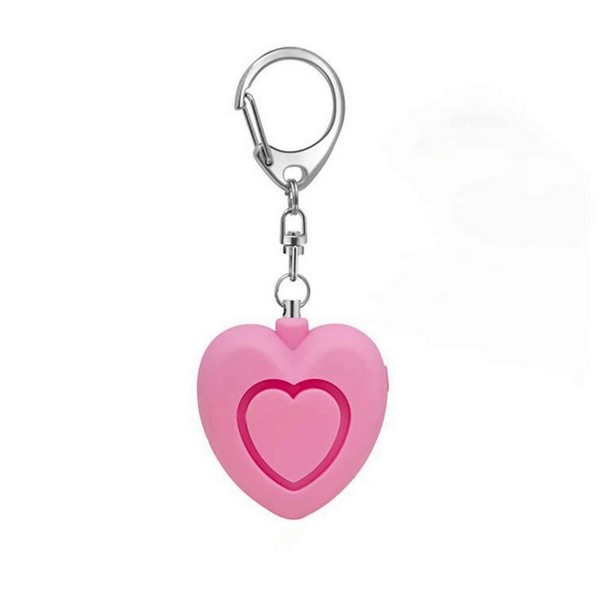 Heart Shape Portable Safety Alarm Keychain