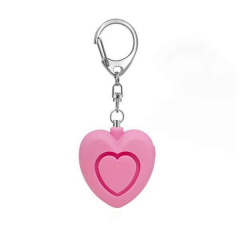 Heart Shape Portable Safety Alarm Keychain