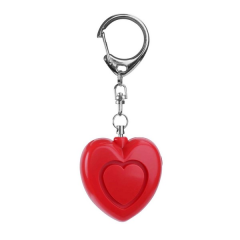 Heart Shape Portable Safety Alarm Keychain