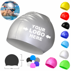 High Elasticity Silicone Swim Cap with Waterproof Comfort Fit