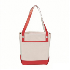 Large Capacity Canvas Tote Bag with Reinforced Straps