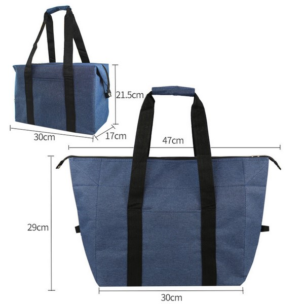 Large Capacity Insulated Lunch Cooler Tote Bag