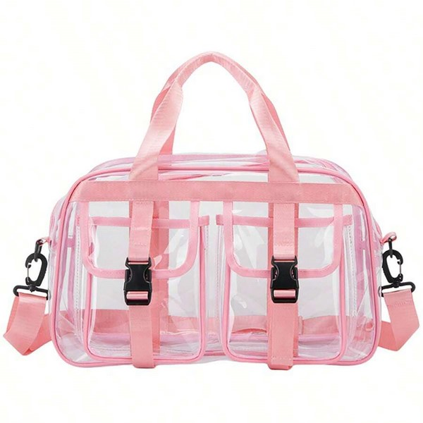 Large Capacity PVC Transparent Travel Duffel Bag