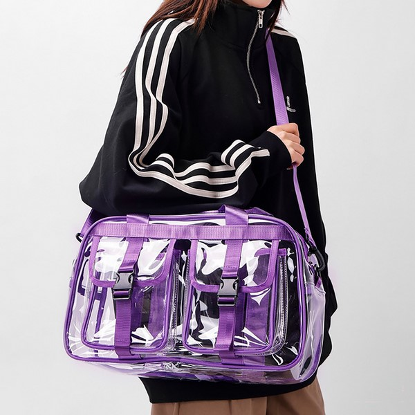 Large Capacity PVC Transparent Travel Duffel Bag