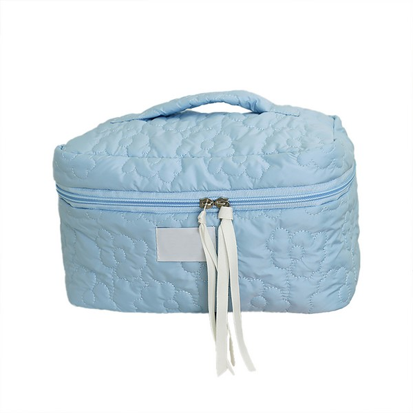 Large Capacity Quilted Cosmetic Travel Pouch