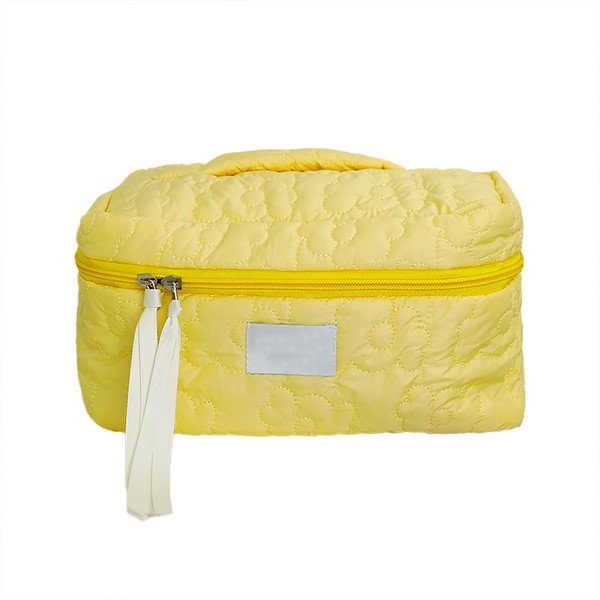 Large Capacity Quilted Cosmetic Travel Pouch