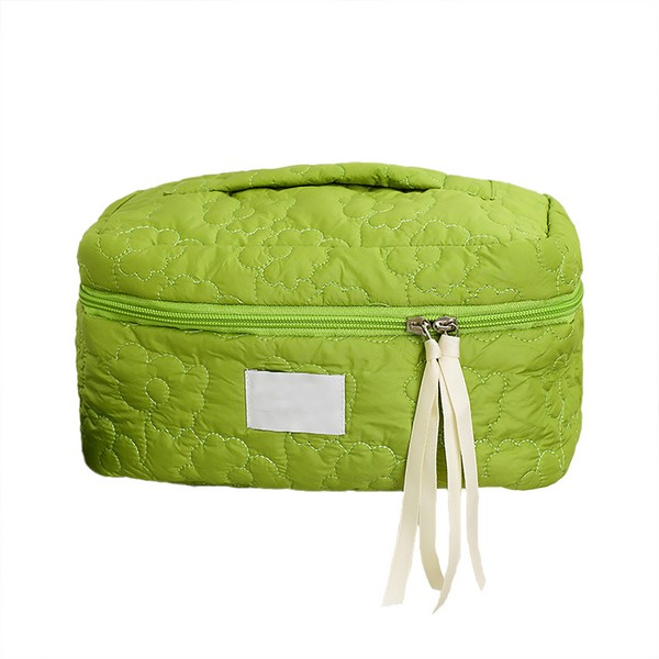 Large Capacity Quilted Cosmetic Travel Pouch