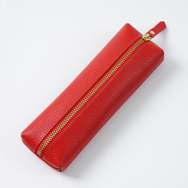 Litchi Grain Texture Leather Pencil Case