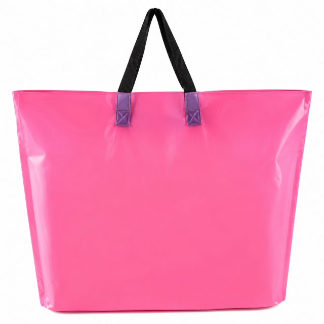 Loop Handle PE Plastic Shopping Tote Bag