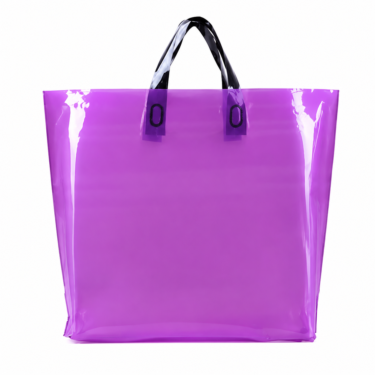Loop Handle PE Plastic Shopping Tote Bag