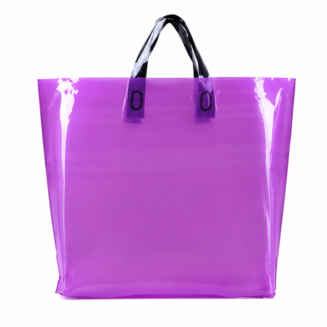 Loop Handle PE Plastic Shopping Tote Bag