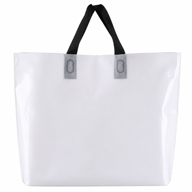 Loop Handle PE Plastic Shopping Tote Bag