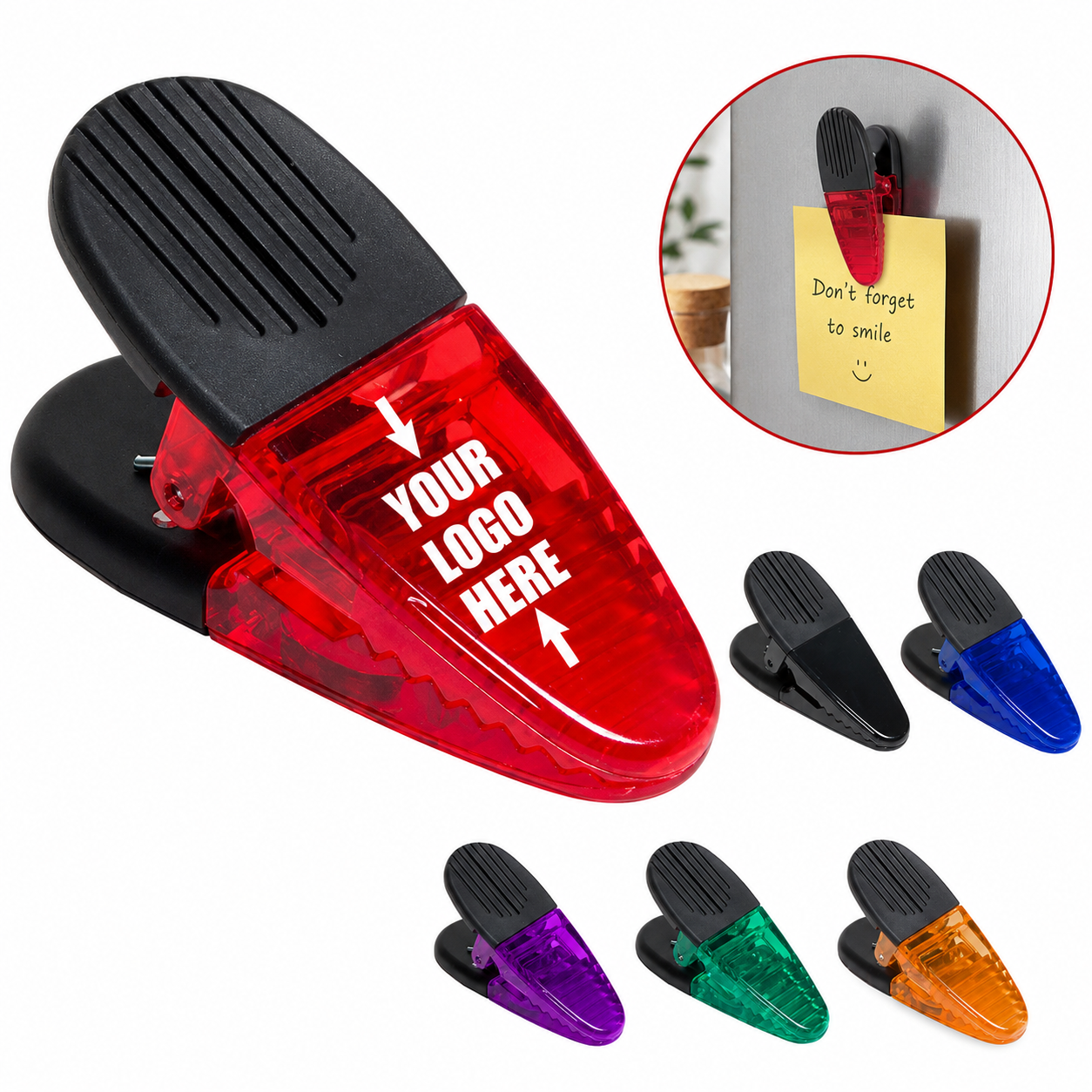 Magnetic Spring-Loaded Memo Clip