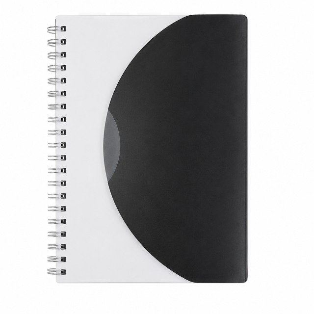 Medium Spiral-Bound Curve Notebook