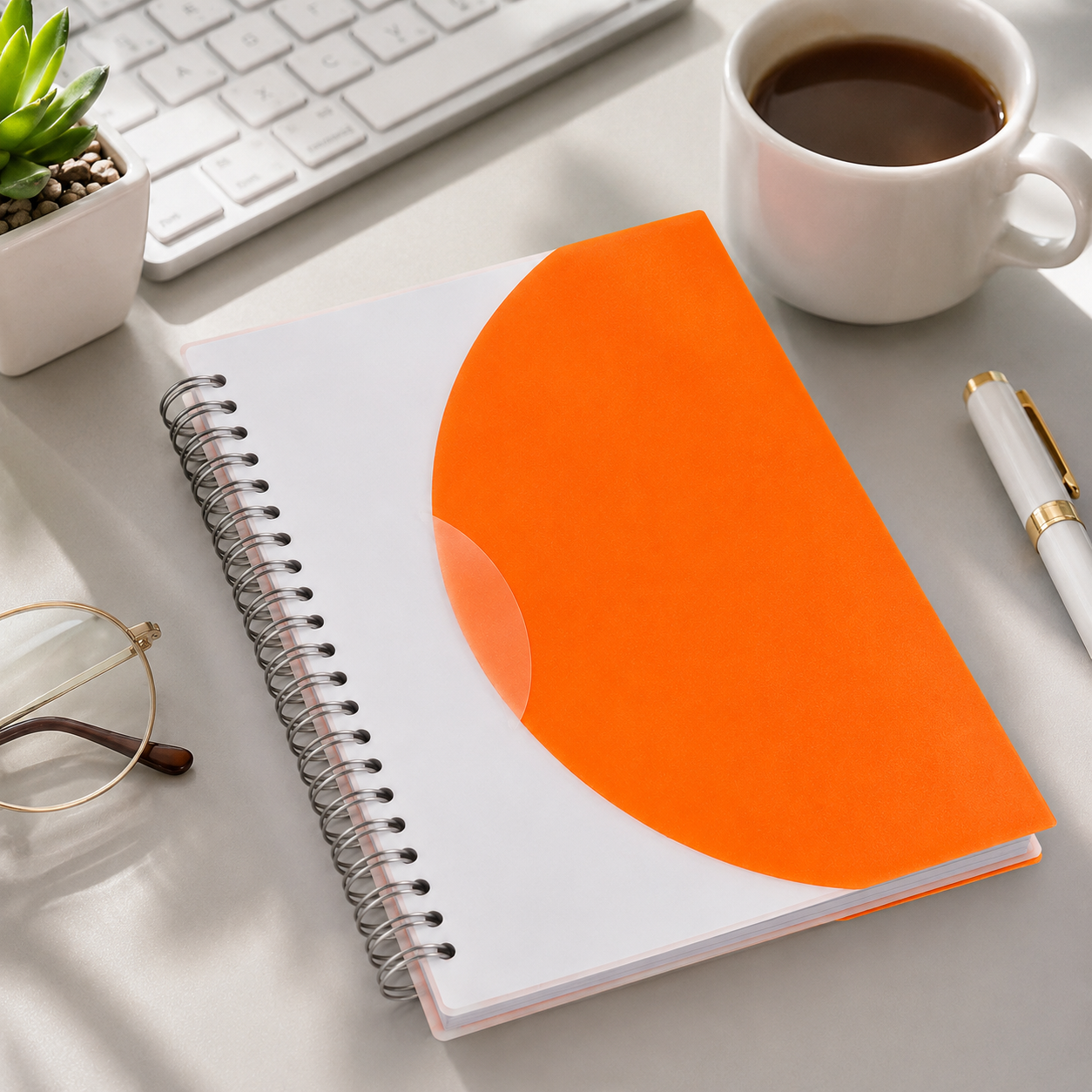 Medium Spiral-Bound Curve Notebook