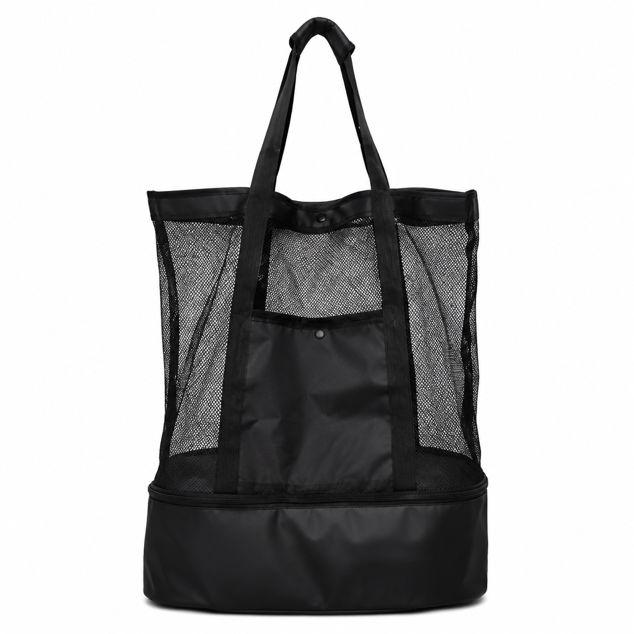 Mesh Sports Beach Tote Bag With Front Pocket